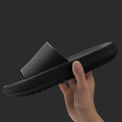 Women's Solid Flat Slides Slip On Soft Sole Minimalist Shoes Comfy & Casual