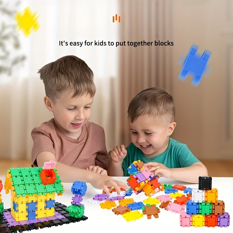 Kindergarten Plastic Square Toy Blocks