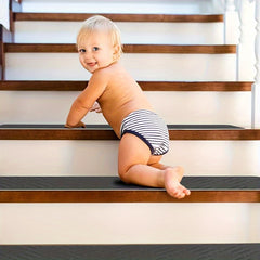 Non Slip Carpet Stair Treads - Gray Self Adhesive Soft Peel And Stick