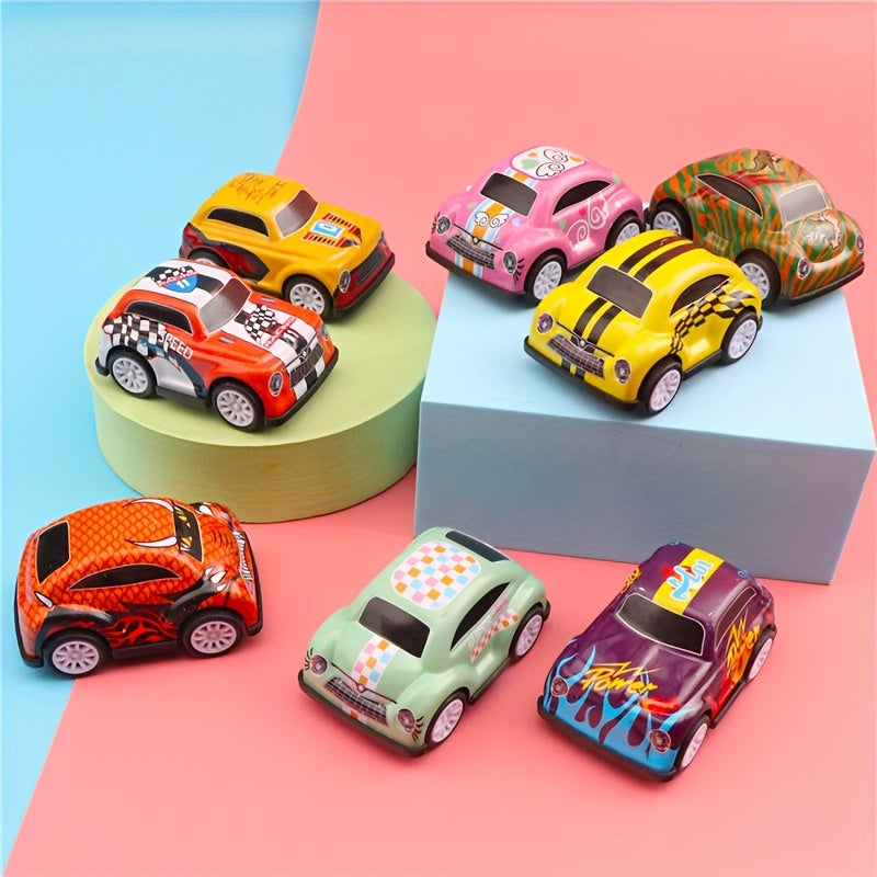 15pcs Pull Back Cars For Kids Mini Vehicles Toy Bulk Party Favor Race Cars Toys