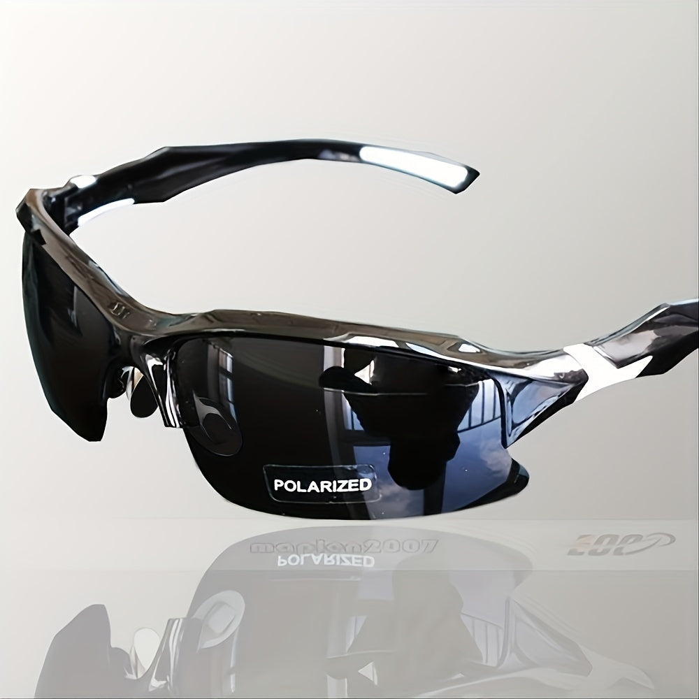 Men's Polarized Sports Sunglasses UV400 Glasses Metal Nose Pad Support