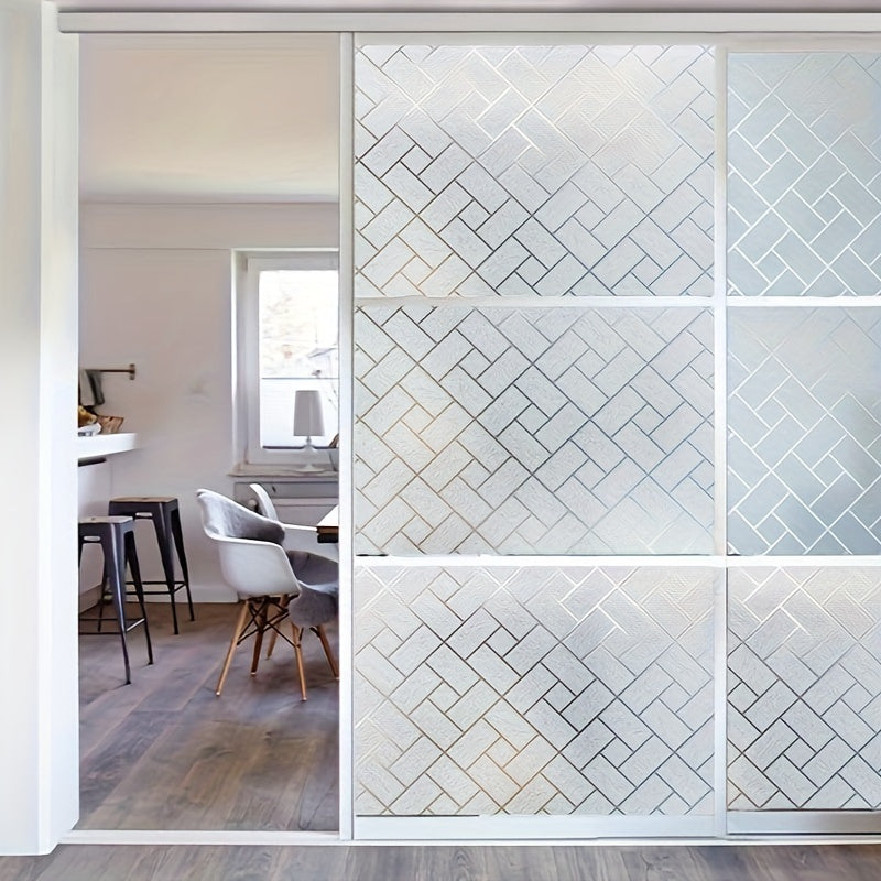 Privacy Film Static Cling Frosted Glass No Glue Sun Blocking