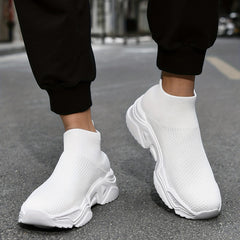 Men's Knitted Breathable Slip On Casual Shoes Lightweight Sock Shoes