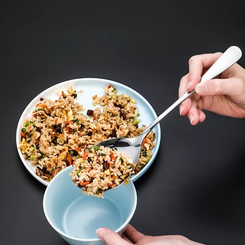 Stainless Steel Serving Spoon Large Soup Porridge Rice Scoop 20 25