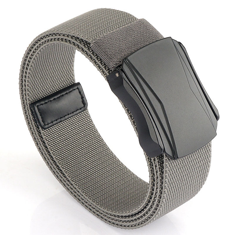 Men's Nylon Leather Belt Casual Pin Buckle Belt