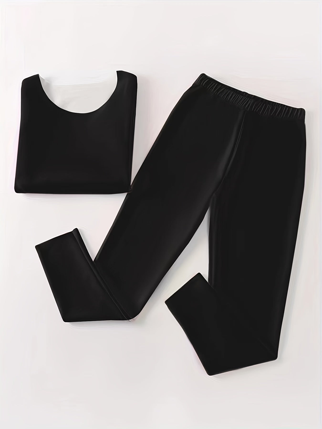 Women's Thermal Underwear Set Long Sleeve Crew Neck & Pants