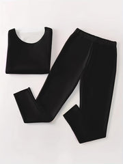 Women's Thermal Underwear Set Long Sleeve Crew Neck & Pants