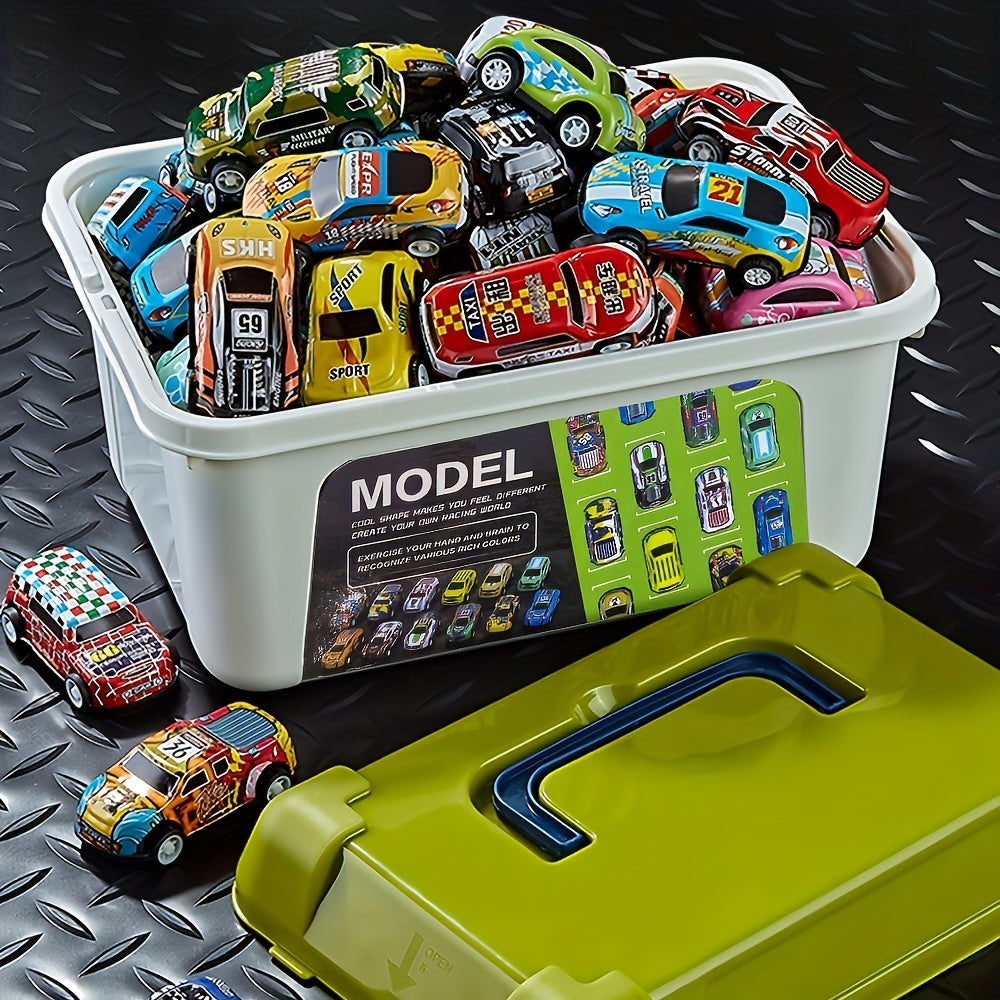 50pcs Mini Alloy Car Tiny Car Pull Back Car Sliding Car Toy Gift For Kids