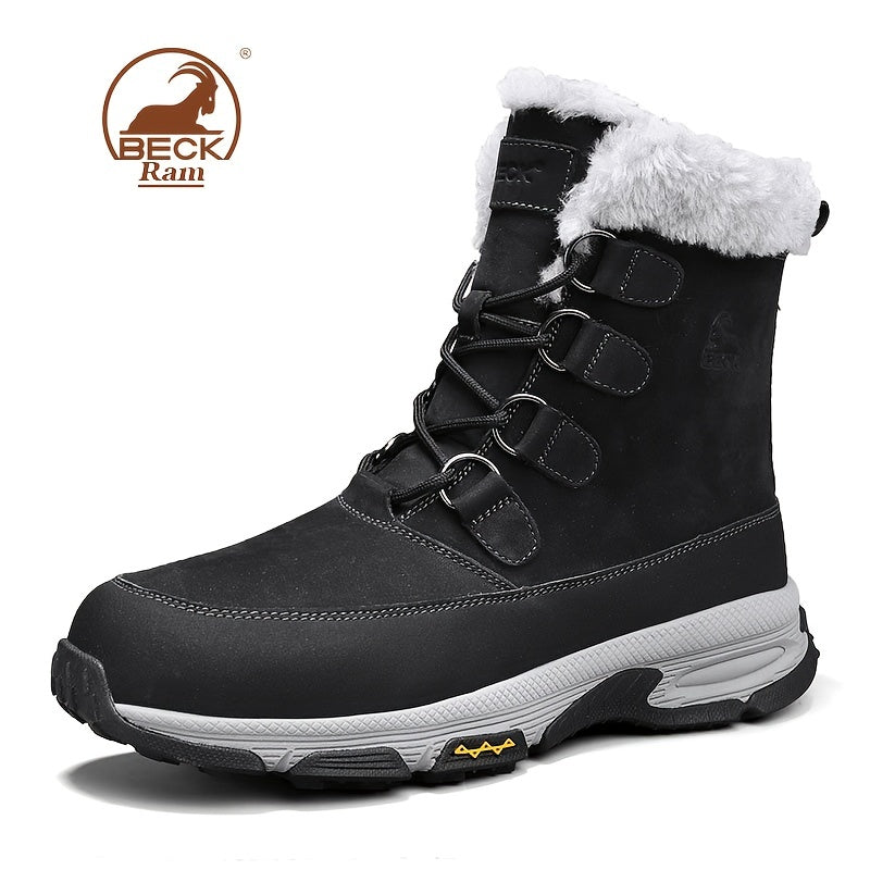Men's Snow Boots Thermal Winter Shoes Windproof Hiking Boots