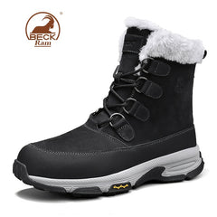 Men's Snow Boots Thermal Winter Shoes Windproof Hiking Boots