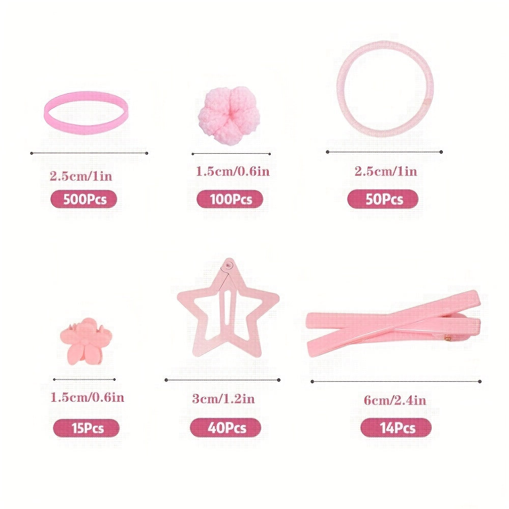 Colorful Hair Accessory Set for Baby Girls