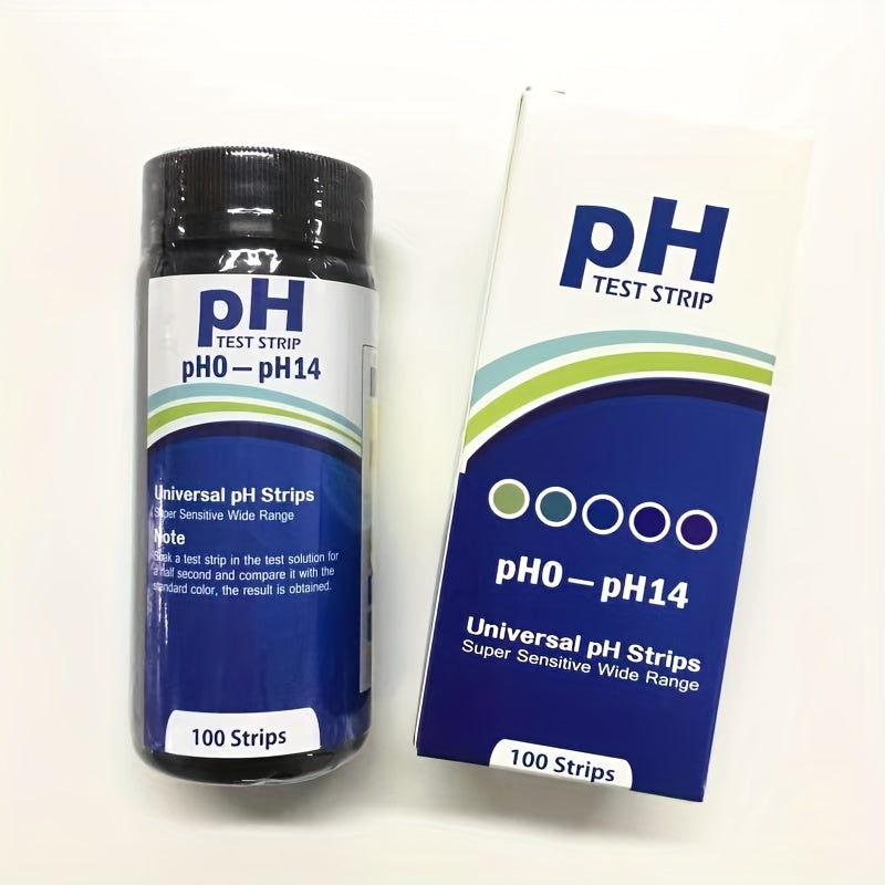 100pcs PH Test Paper 0-14 for Drinking Water Swimming Pool Aquarium