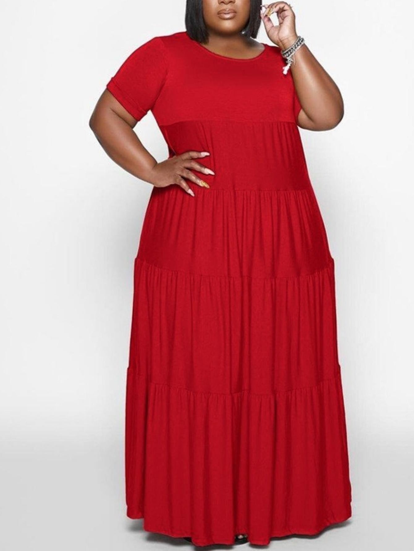 Women's Plus Size Loose Fit Maxi Dress