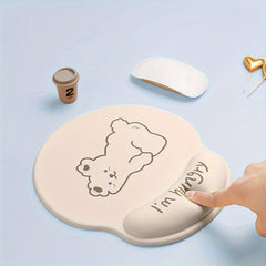 Mouse Pad with Wrist Pad for Office Worker
