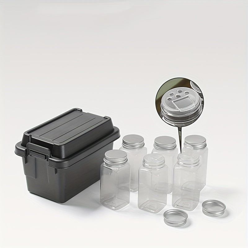 7pcs Outdoor Camping Mini Storage Boxes w/ Bottle for Travel, Barbecue, Camping