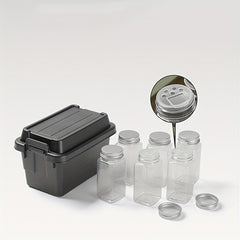 7pcs Outdoor Camping Mini Storage Boxes w/ Bottle for Travel, Barbecue, Camping