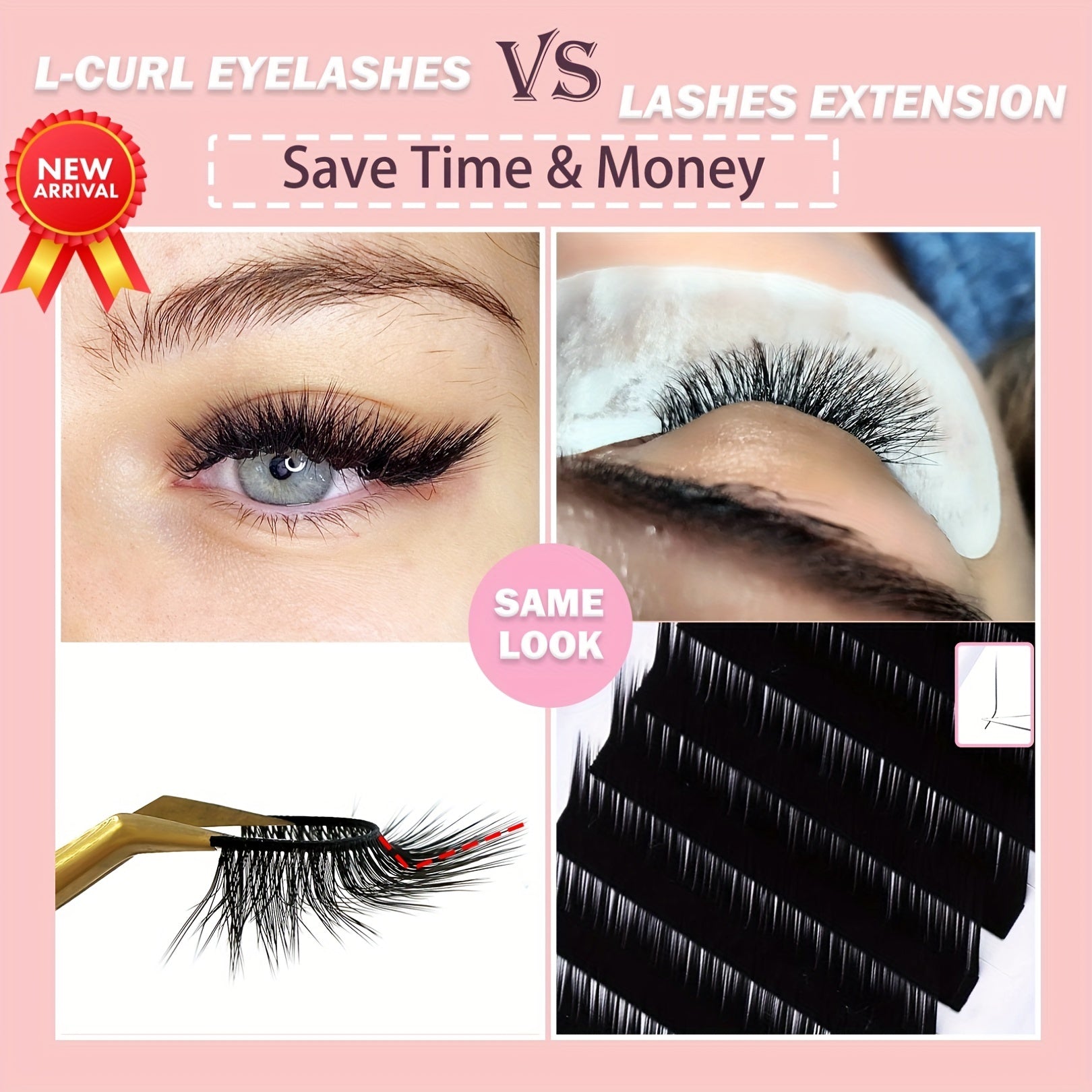 14 Pairs Cat Eye Lashes Natural Cross Faux Mink False Eyelashes