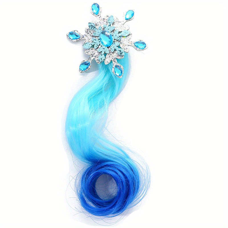 3pcs Colorful Twisted Braided Ponytail Hair Extensions for Girls