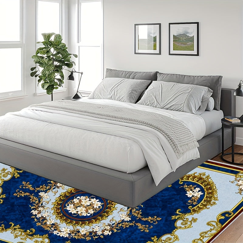 Boho Anti Fatigue Kitchen Rug Soft Faux Sheepskin Mat Vintage Non Slip Absorbent