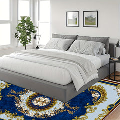 Boho Anti Fatigue Kitchen Rug Soft Faux Sheepskin Mat Vintage Non Slip Absorbent