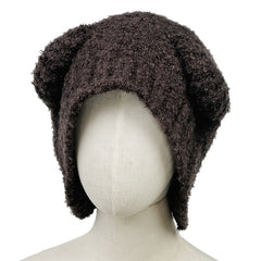 Bear Ear Beanie Hat Winter Warm Knitted Hat for Women Girls