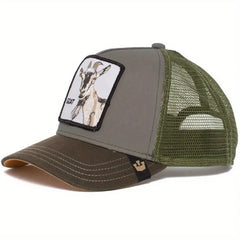 Animal Pattern Patch Baseball Cap Mesh Trucker Hat