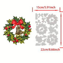 Christmas Wreath Metal Cutting Dies for Scrapbooking Card Album Craft