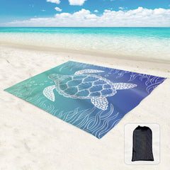 Oversized Waterproof Beach Mat 4-6 Adults Lightweight Picnic Blanket