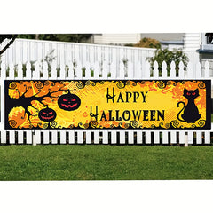 Halloween Banner Pumpkin Outdoor Flag Courtyard Sign Decoration