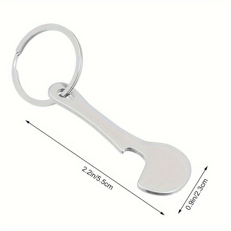 Shopping Cart Tokens Metal Keychain Key Ring Pendant