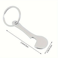 Shopping Cart Tokens Metal Keychain Key Ring Pendant