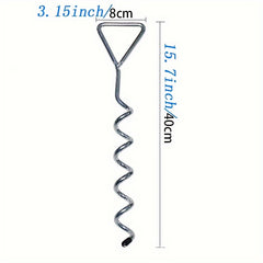 Spiral Ground Nail Stake for Pet and Camping, Trampoline Stabilizer