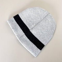Pentagram Jacquard Gray Beanie Soft Unisex Warm Knit Hat