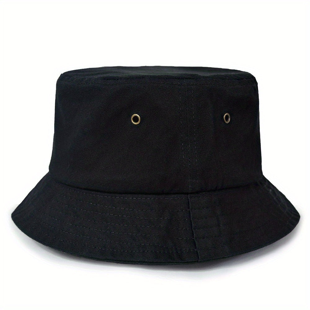 Solid Comfortable Breathable Bucket Hat Fishing Sun Protection Basin Hat