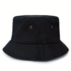 Solid Comfortable Breathable Bucket Hat Fishing Sun Protection Basin Hat