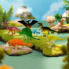 16pcs Mini Dinosaur Simulation Toys Ancient Animals Collection Christmas Gift