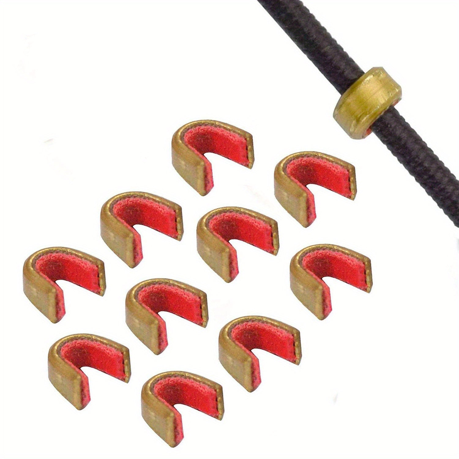 Brass Bowstring Nocking Points 10pcs Enhance Accuracy Consistency