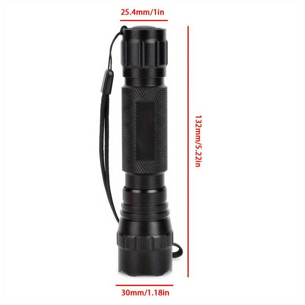 USB Rechargeable Flashlight with Mouse Tail Switch