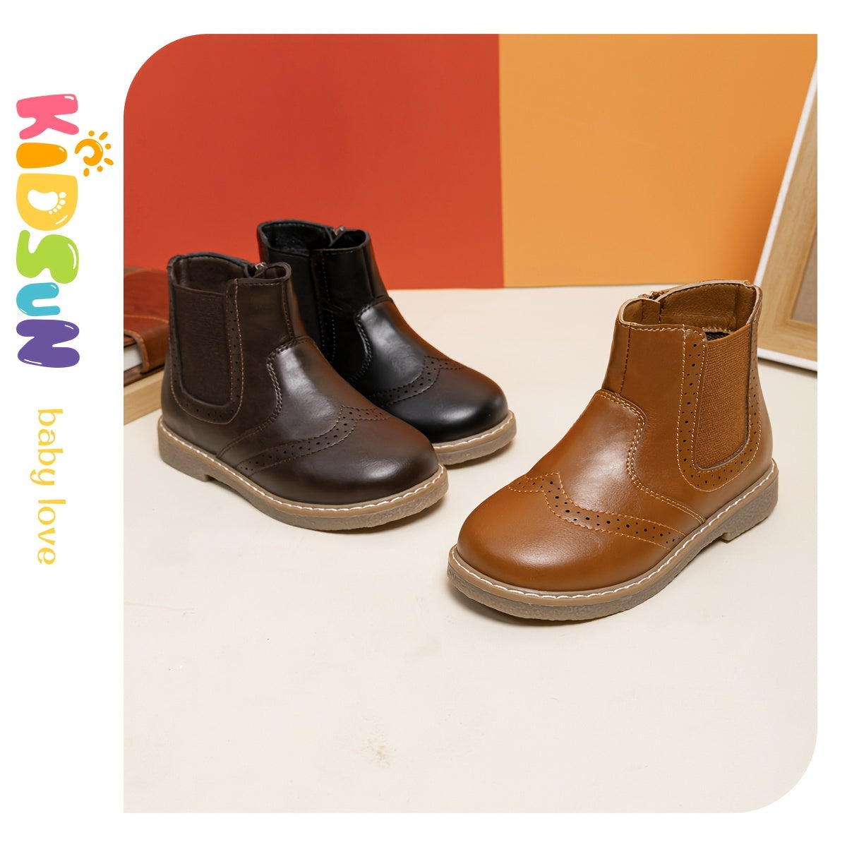 Kidsun Vintage Soft Bottom Boots For Girls Non Slip Boots With Zipper