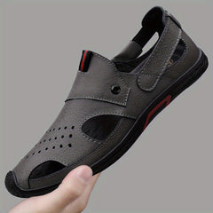 Men's Cut Out Slip On Sandal Loafers Smart Casual Shoes