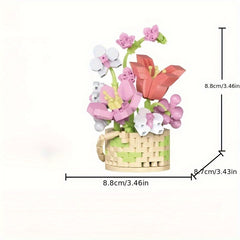 Eternal Flower Music Plant Girl Series Fragrant Honey Square Assembly Ornament
