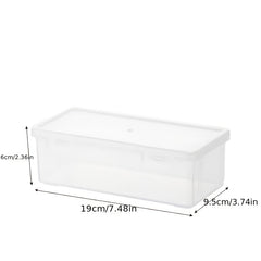 Waterproof Transparent Plastic Pencil Box Flip Top Organizer