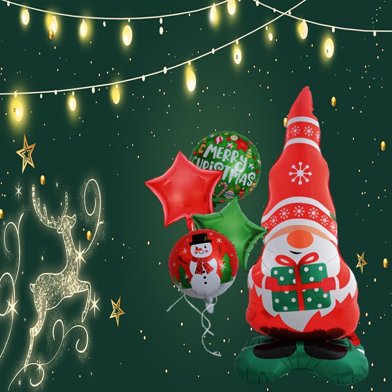 Standing Christmas Elf Grandpa Balloon for Family Reunion