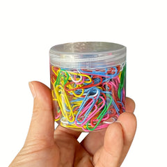 200pcs Colorful 28mm Paper Clip Metal Candy Paper Clip Office Folder