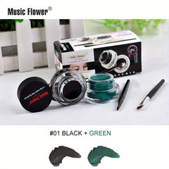 Waterproof Gel Eyeliner Cream Set with Brushes