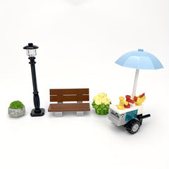 2pcs Street Light Building Blocks Set for Halloween Decor