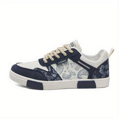 Men's Hemp Lace Up Sneakers Casual Walking Shoes