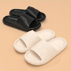 Men's Bear Head Slides Non Slip Slippers Open Toe Shoes