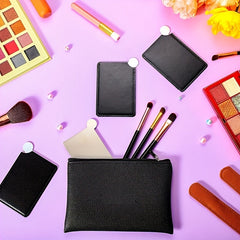 Stainless Steel Compact Pocket Mirror Unbreakable Small Purse Mirror