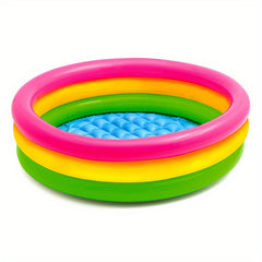 Fluorescent Inflatable Pool Outdoor Three Ring Swimming Pool